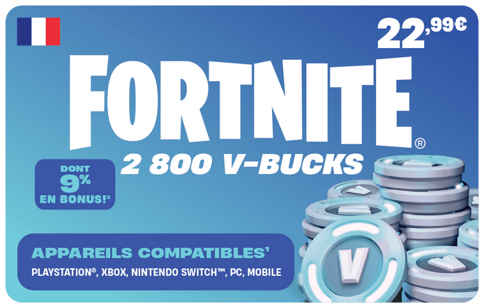 Fortnite 2800 V-Bucks 22.99